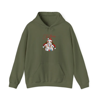Merry Christmas Mice Hoodie, Heavy Blend™ Hooded Sweatshirt