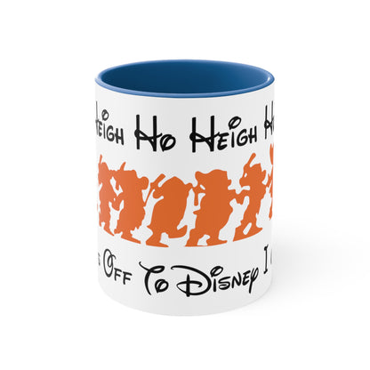 Heigh Ho, Heigh Ho, It's Off To Disney I Go, Accent Coffee Mug, 11oz