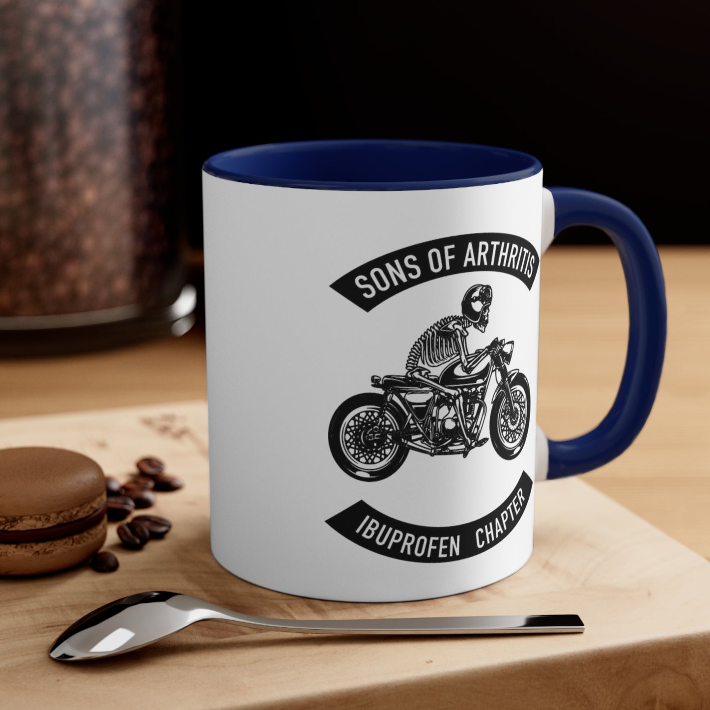 Sons of Arthritis Ibuprofen Chapter Accent Coffee Mug, 11oz
