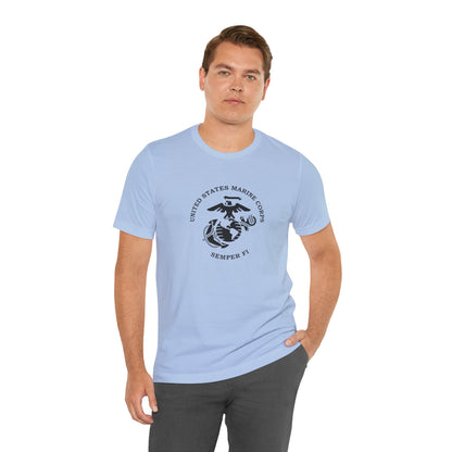 United States Marine Corps, Semper Fi, Jersey Short Sleeve Tee