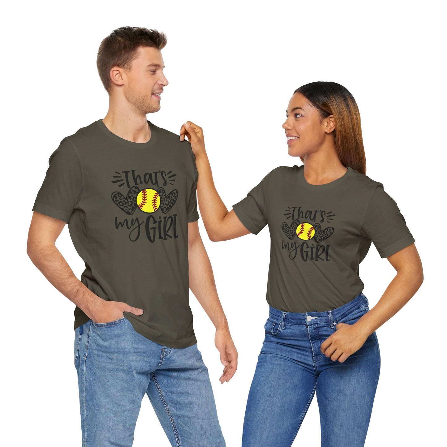 That's My Girl SoftBall Jersey Short Sleeve Tee
