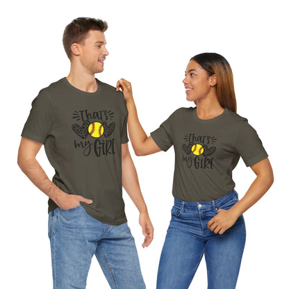 That's My Girl SoftBall Jersey Short Sleeve Tee