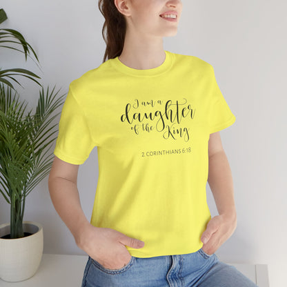 I Am The Daughter of The King, Jersey Short Sleeve Tee
