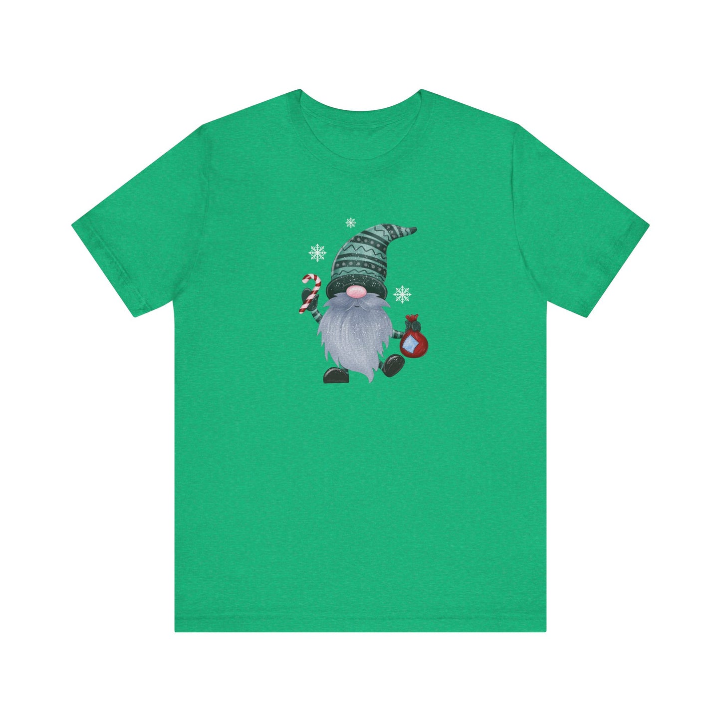 Happy Holidays, Party Gnome, Jersey Short Sleeve Tee