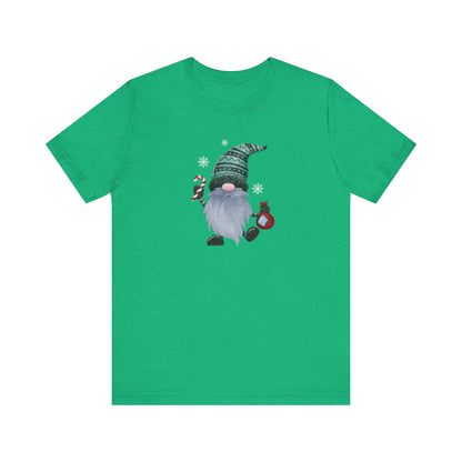 Happy Holidays, Party Gnome, Jersey Short Sleeve Tee