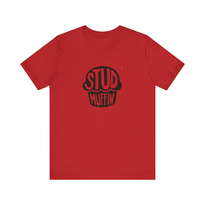 Stud Muffin, Unisex Jersey Short Sleeve Tee