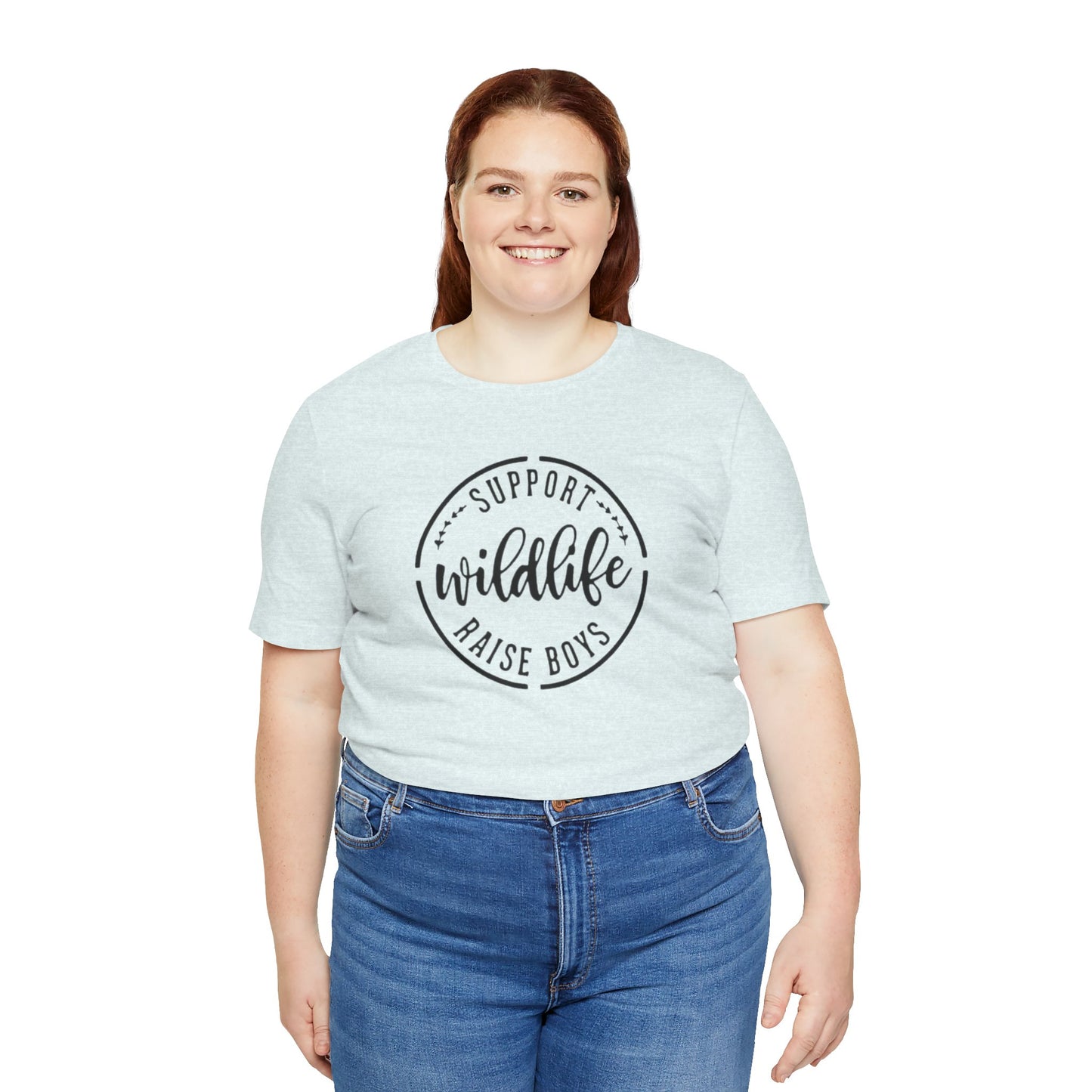 Support Wildlife Raise Boys  Jersey Short Sleeve Tee