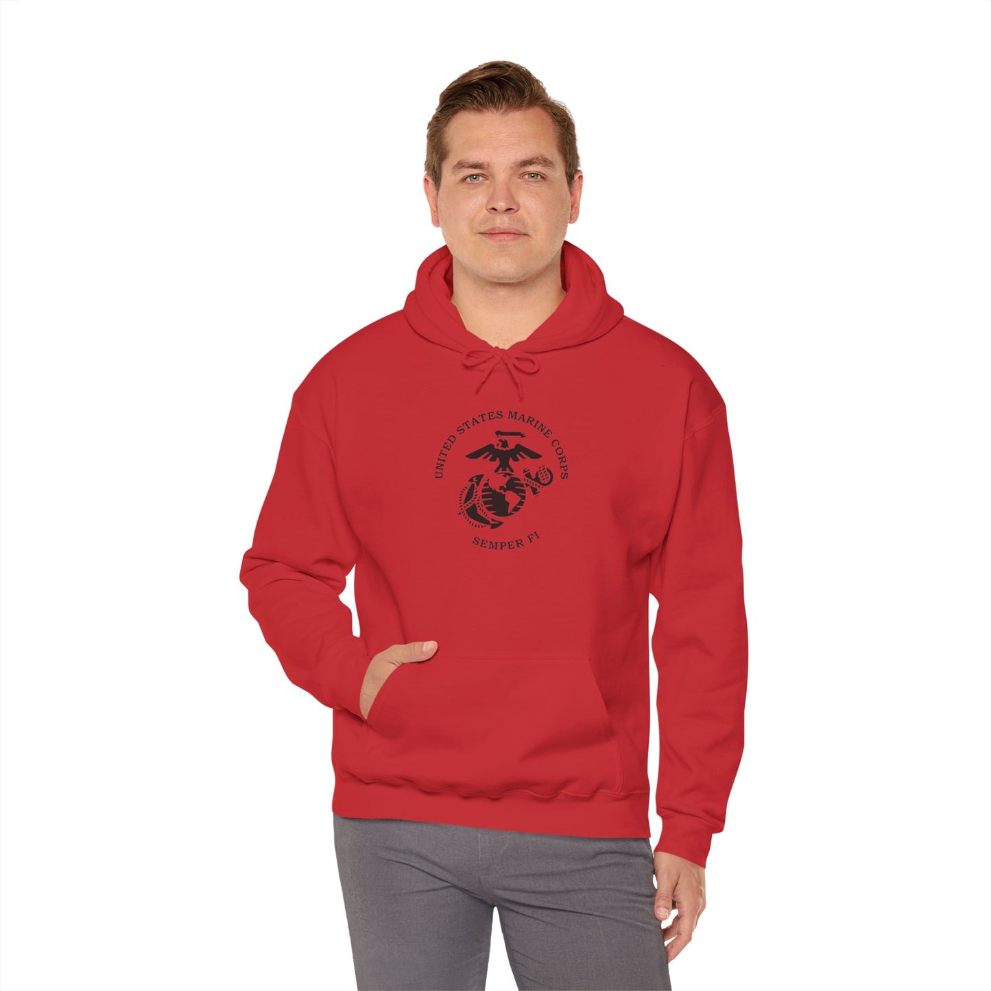 United States Marine Corps, Semper Fi Hoodie, Heavy Blend™ Hooded Sweatshirt