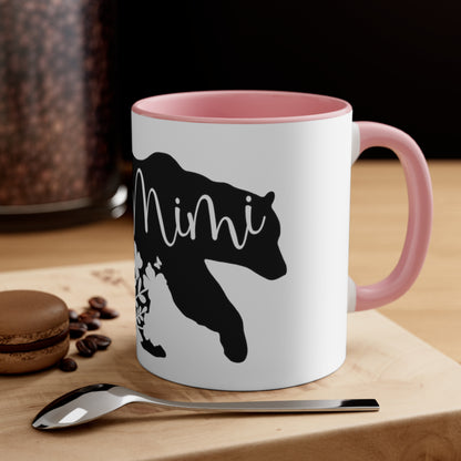 Mimi Bear Accent Coffee Mug, 11oz