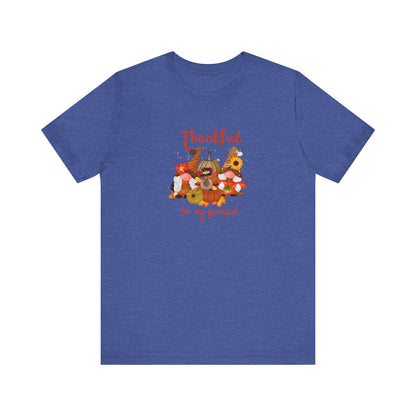 Thankful For My Gnomies, Jersey Short Sleeve Tee