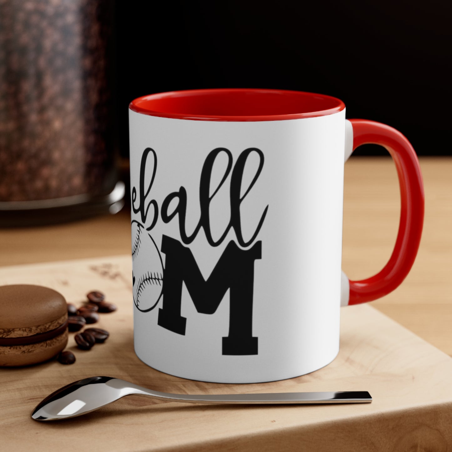 Baseball Mom, Accent Coffee Mug, 11oz