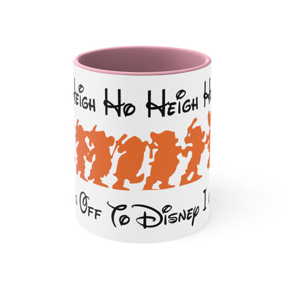 Heigh Ho, Heigh Ho, It's Off To Disney I Go, Accent Coffee Mug, 11oz