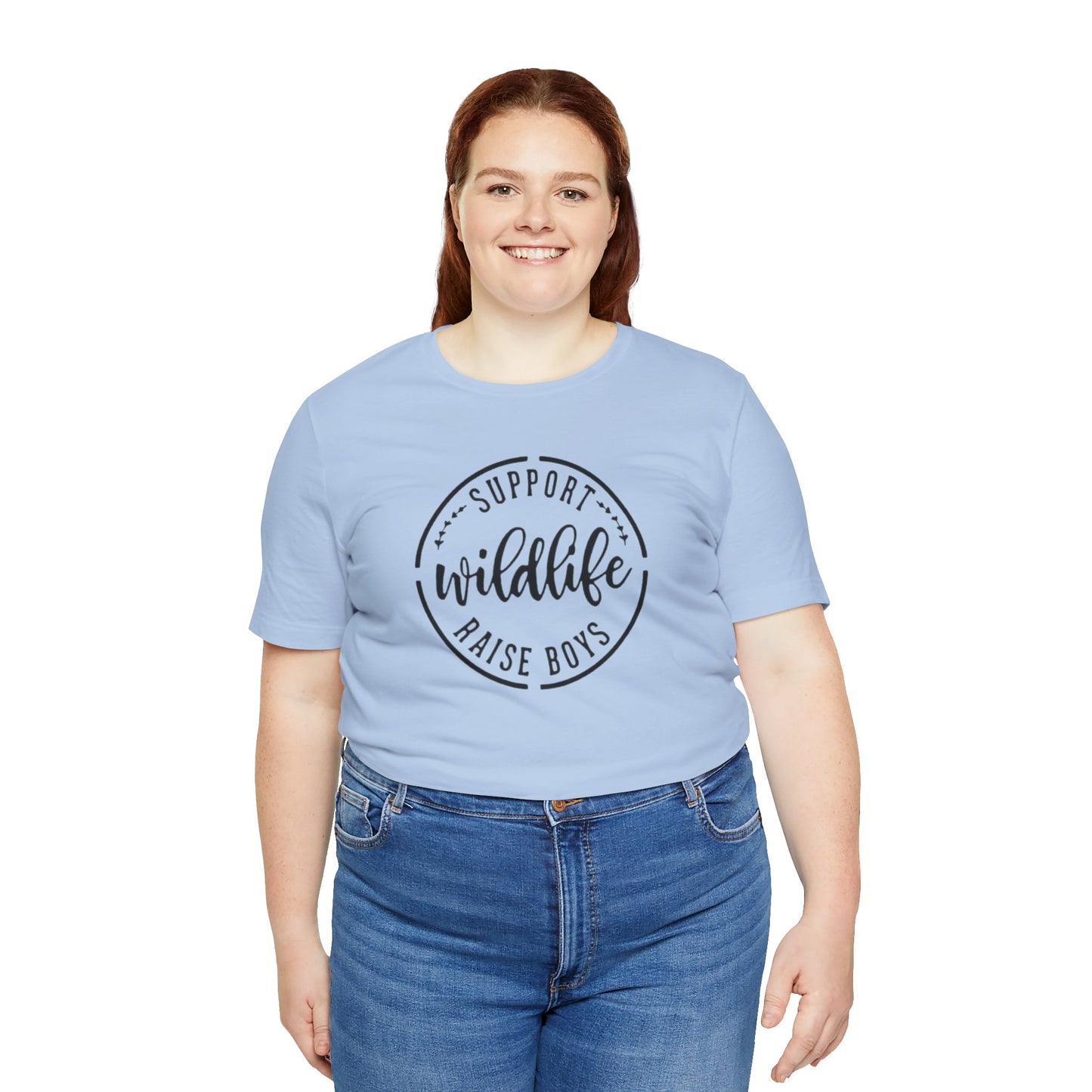 Support Wildlife Raise Boys  Jersey Short Sleeve Tee