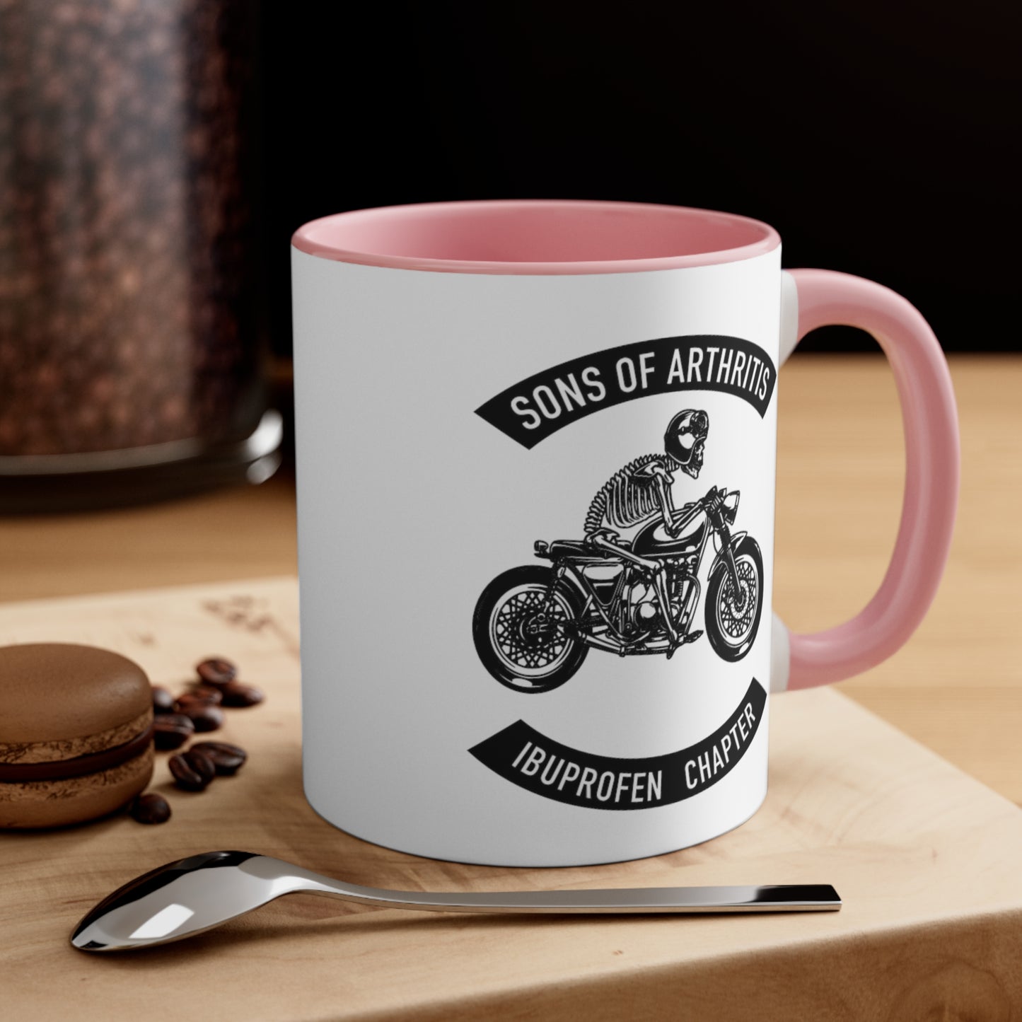 Sons of Arthritis Ibuprofen Chapter Accent Coffee Mug, 11oz