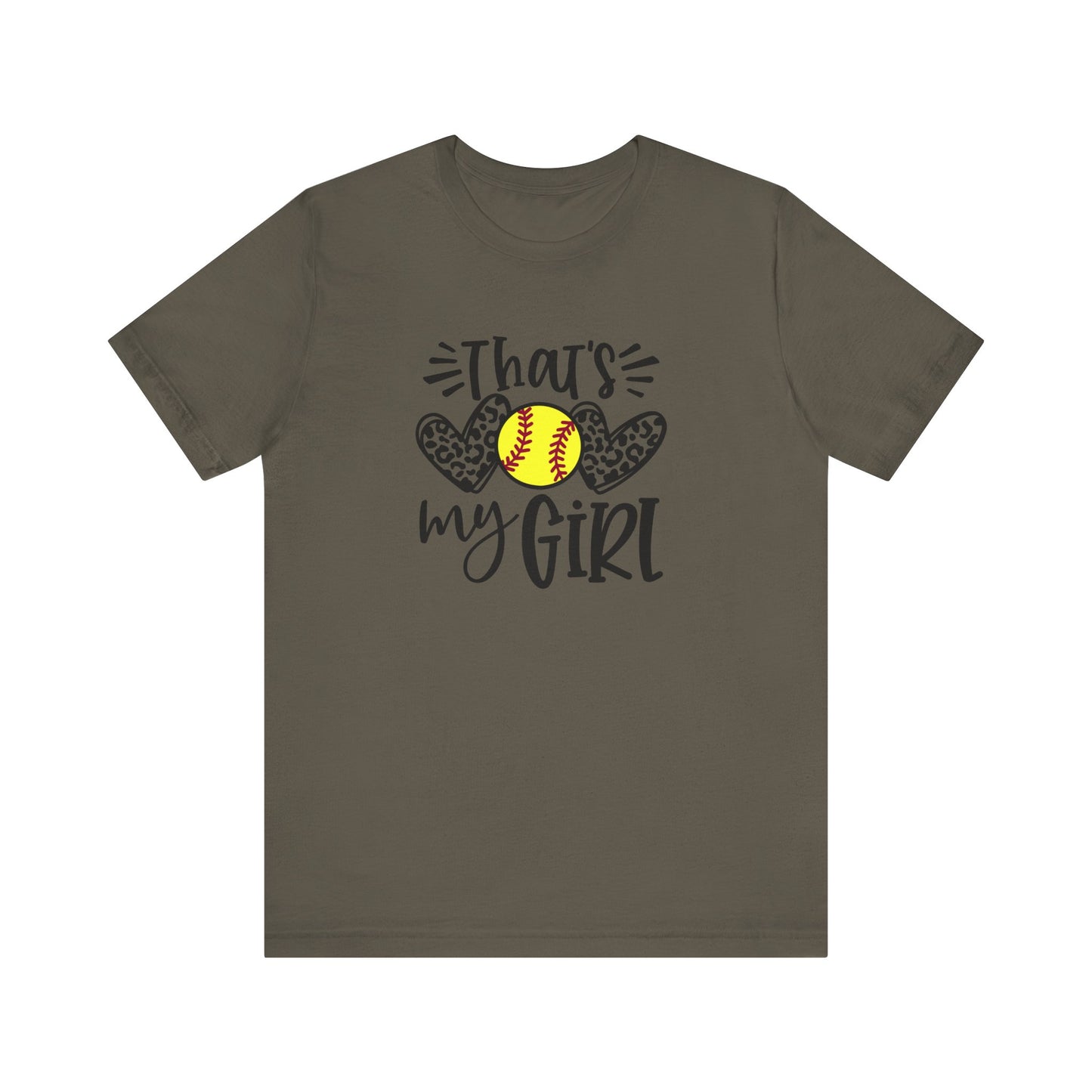 That's My Girl SoftBall Jersey Short Sleeve Tee