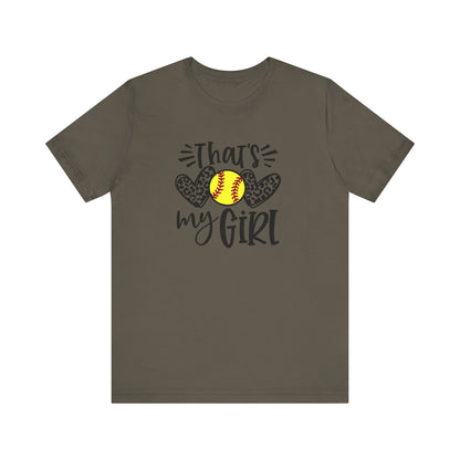 That's My Girl SoftBall Jersey Short Sleeve Tee
