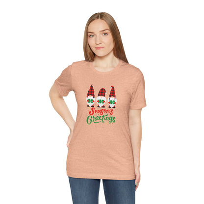Season's Greeting Gnomes, Jersey Short Sleeve Tee