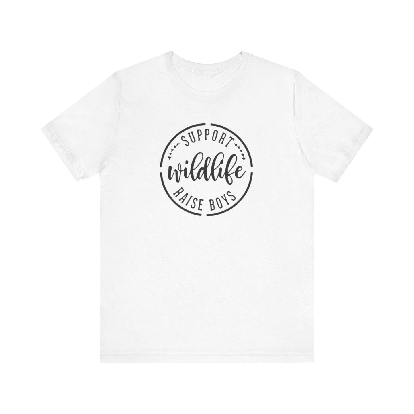 Support Wildlife Raise Boys  Jersey Short Sleeve Tee