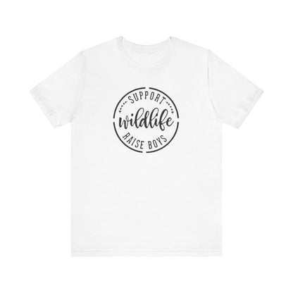 Support Wildlife Raise Boys  Jersey Short Sleeve Tee