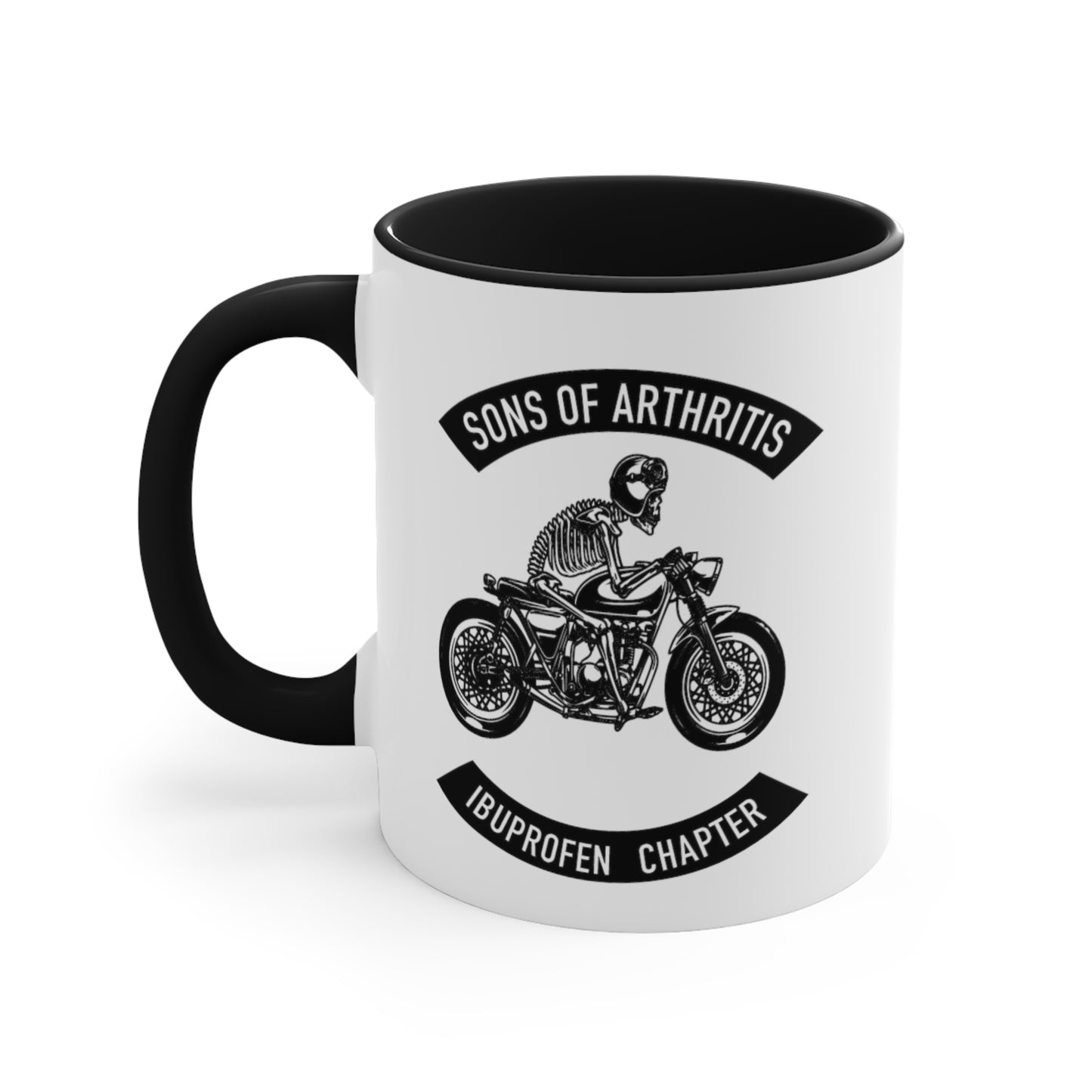 Sons of Arthritis Ibuprofen Chapter Accent Coffee Mug, 11oz