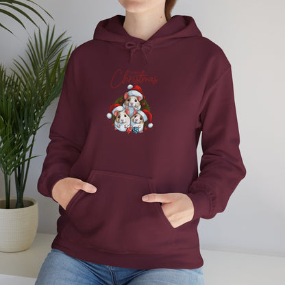 Merry Christmas Mice Hoodie, Heavy Blend™ Hooded Sweatshirt