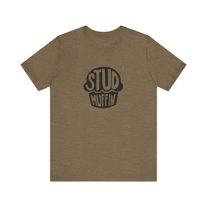 Stud Muffin, Unisex Jersey Short Sleeve Tee