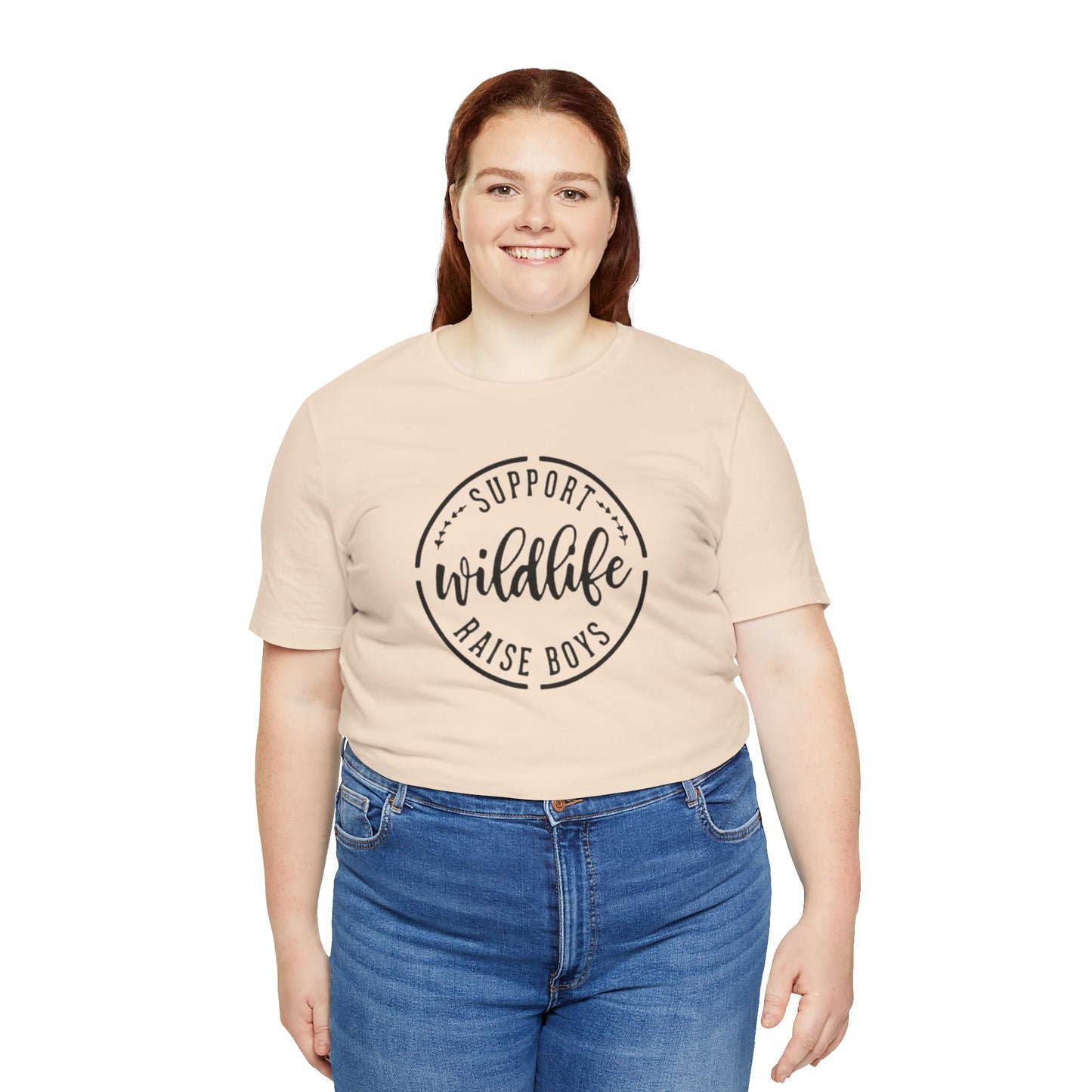 Support Wildlife Raise Boys  Jersey Short Sleeve Tee
