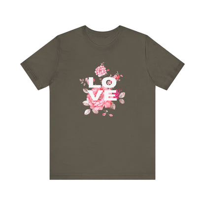 Love with Flowers Jersey Short Sleeve Tee