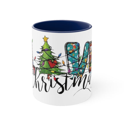 Live Christmas, Accent Coffee Mug, 11oz
