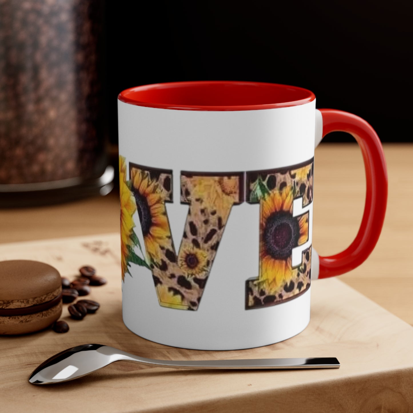 Sunflower Love, Accent Coffee Mug, 11oz