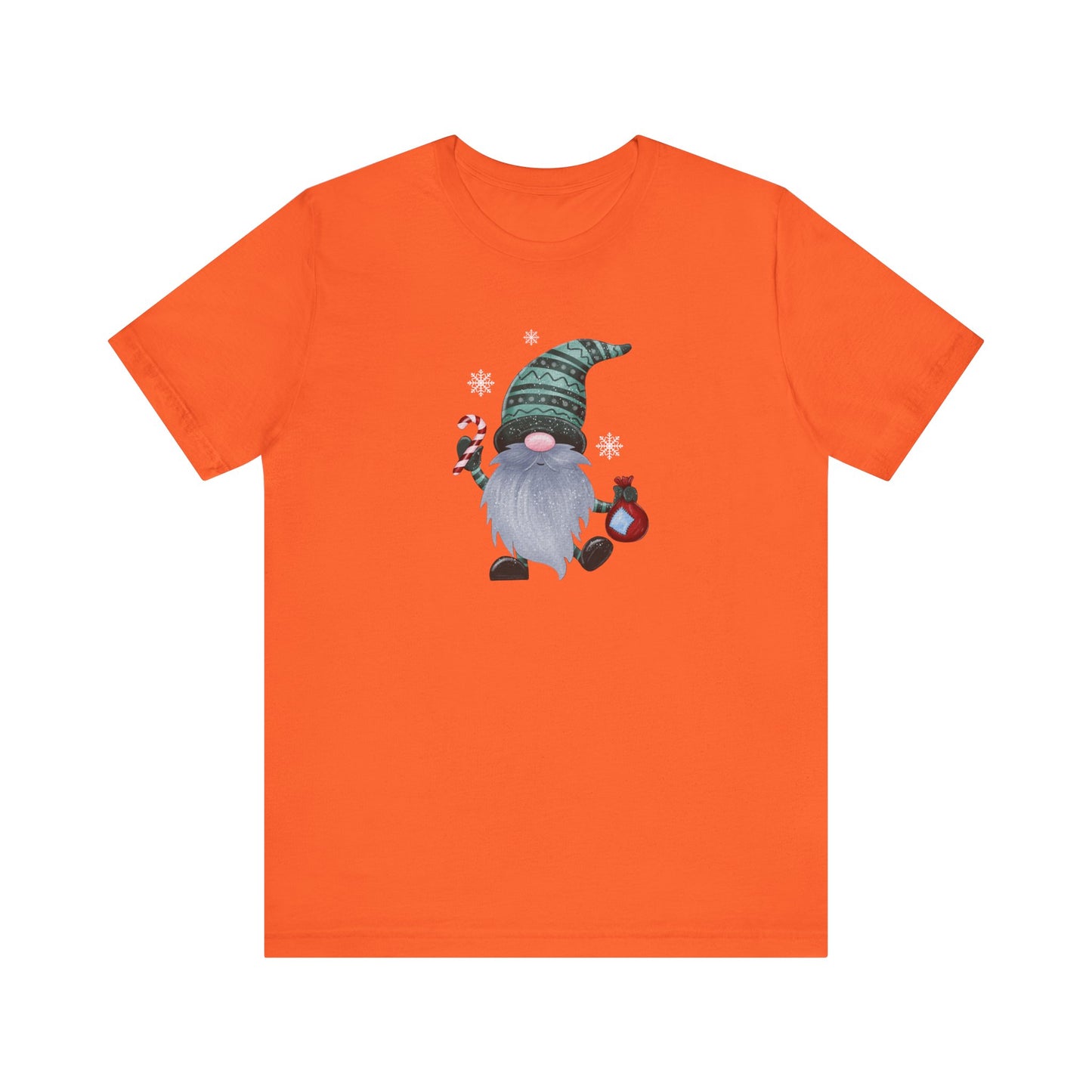 Happy Holidays, Party Gnome, Jersey Short Sleeve Tee
