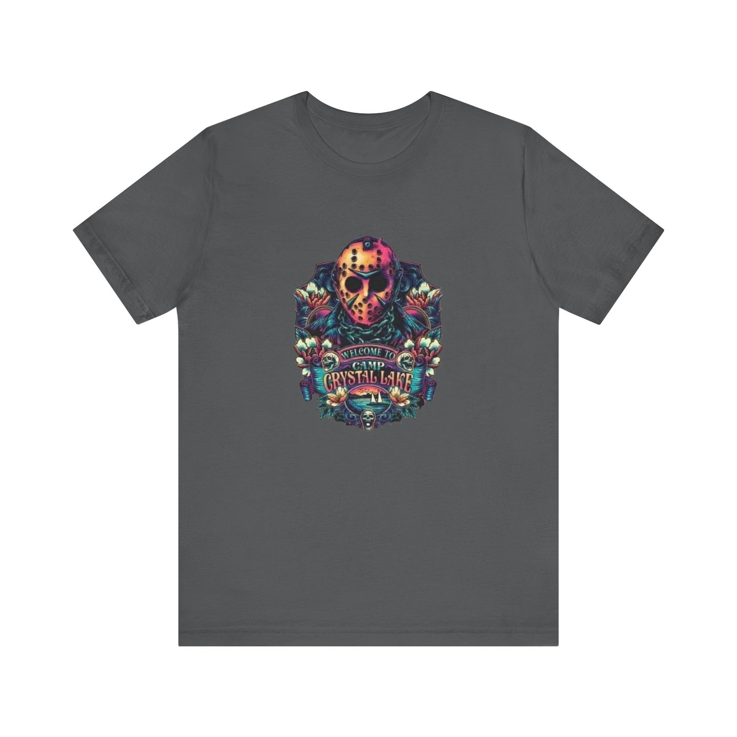 Welcome to Camp Crystal Lake Halloween T-Shirt, Unisex Jersey Short Sleeve Tee