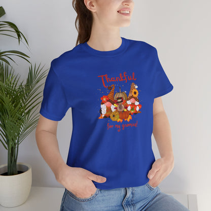 Thankful For My Gnomies, Jersey Short Sleeve Tee