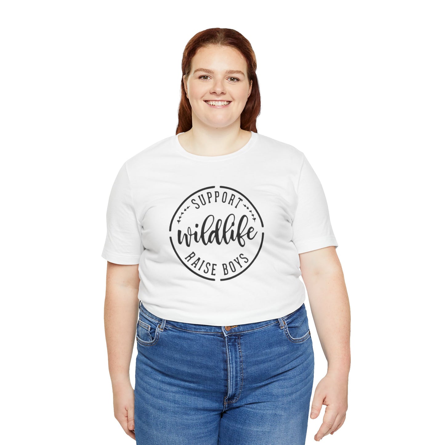 Support Wildlife Raise Boys  Jersey Short Sleeve Tee