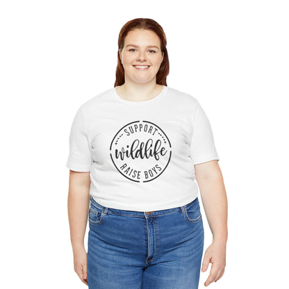Support Wildlife Raise Boys  Jersey Short Sleeve Tee