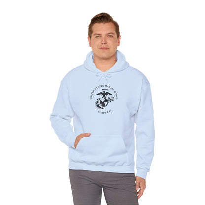 United States Marine Corps, Semper Fi Hoodie, Heavy Blend™ Hooded Sweatshirt