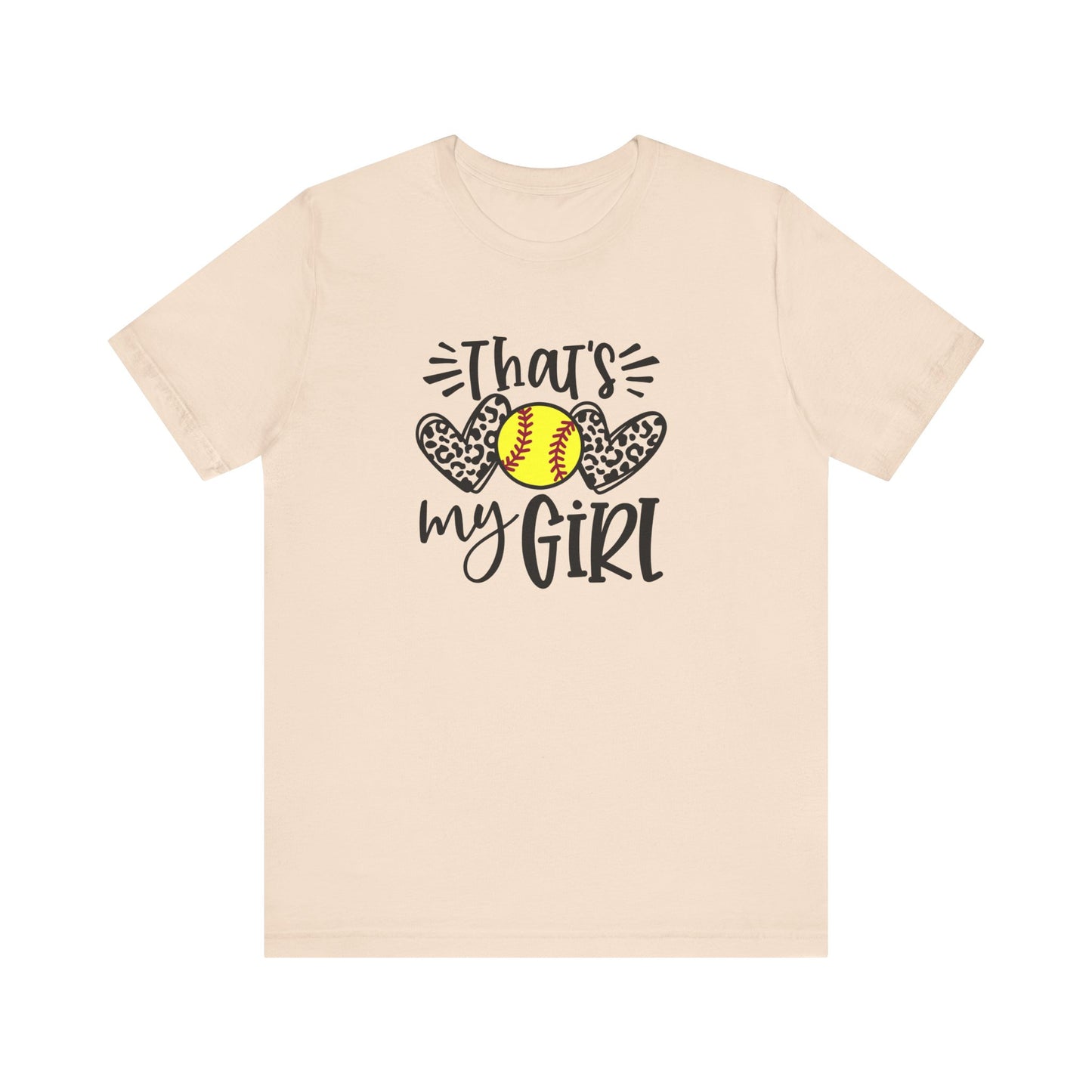 That's My Girl SoftBall Jersey Short Sleeve Tee