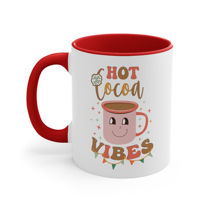 Hot Coco Vibes,  Accent Coffee Mug, 11oz