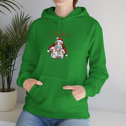 Merry Christmas Mice Hoodie, Heavy Blend™ Hooded Sweatshirt