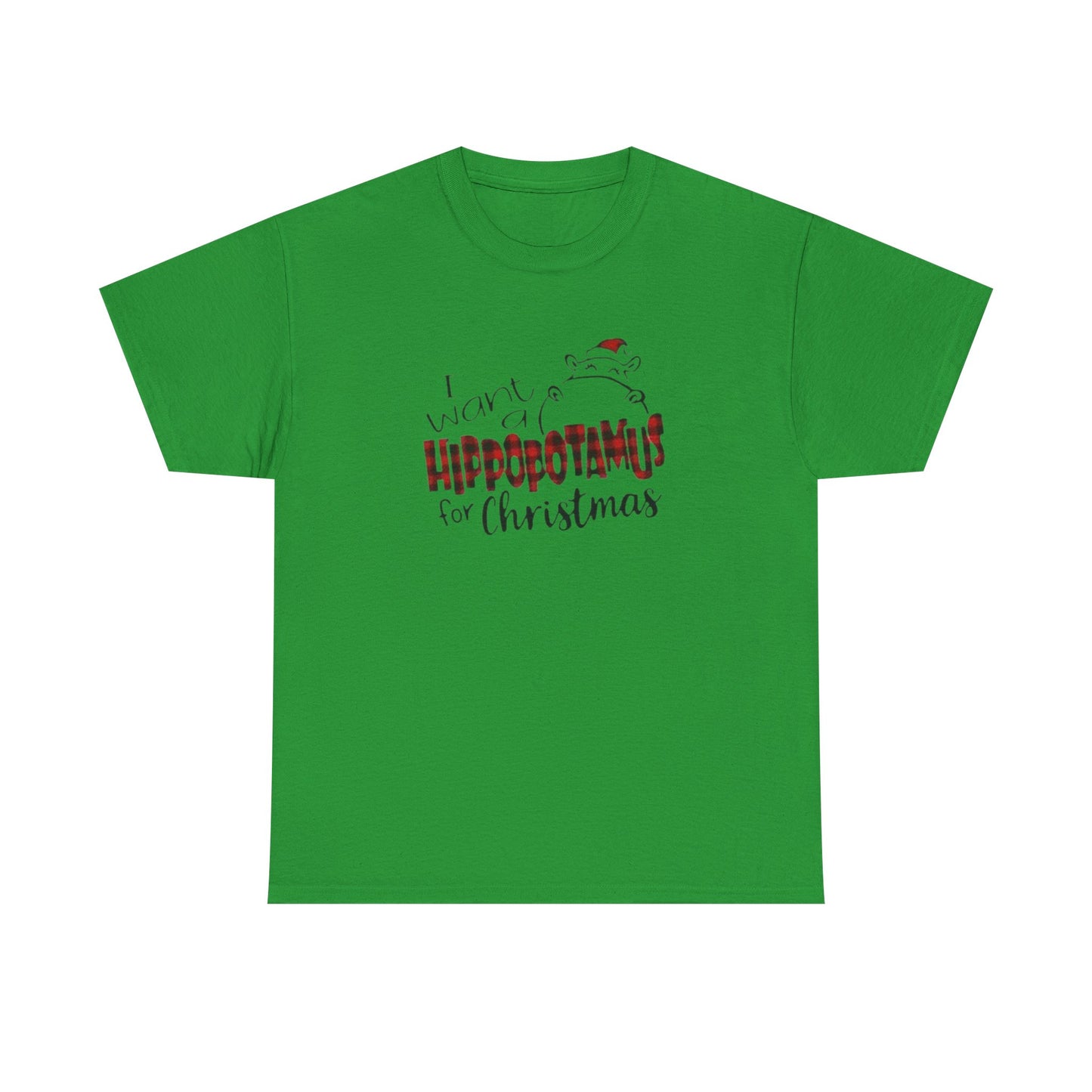 I Want a Hippopotamus for Christmas Heavy Cotton Tee