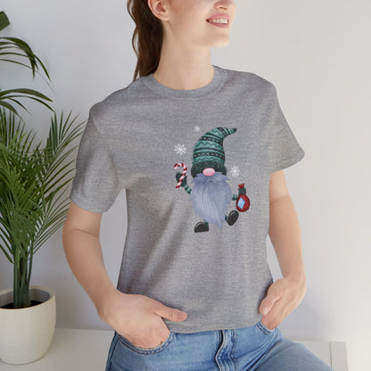 Happy Holidays, Party Gnome, Jersey Short Sleeve Tee