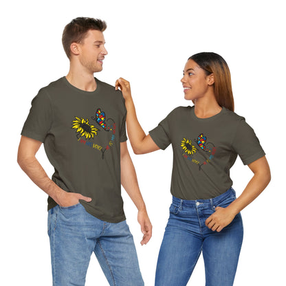 I Am His Voice, He Is My Heart Autism Shirt, Jersey Short Sleeve Tee