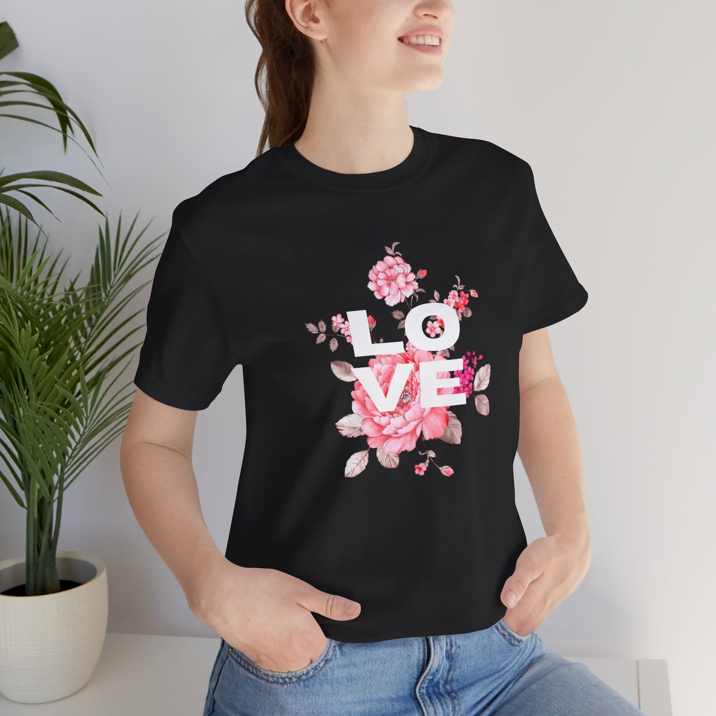 Love with Flowers Jersey Short Sleeve Tee