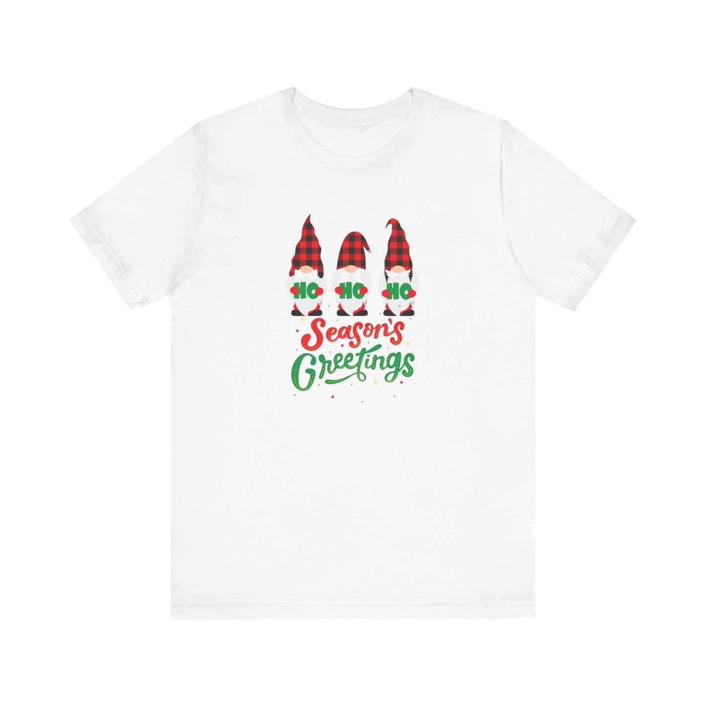 Season's Greeting Gnomes, Jersey Short Sleeve Tee
