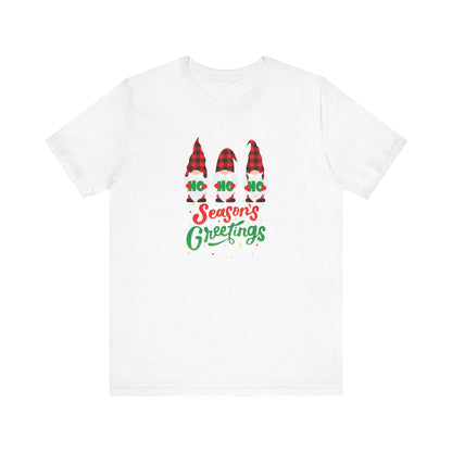 Season's Greeting Gnomes, Jersey Short Sleeve Tee