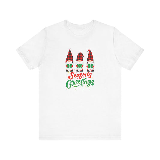 Season's Greeting Gnomes, Jersey Short Sleeve Tee