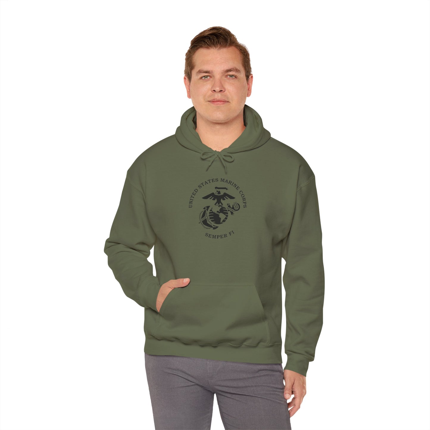 United States Marine Corps, Semper Fi Hoodie, Heavy Blend™ Hooded Sweatshirt