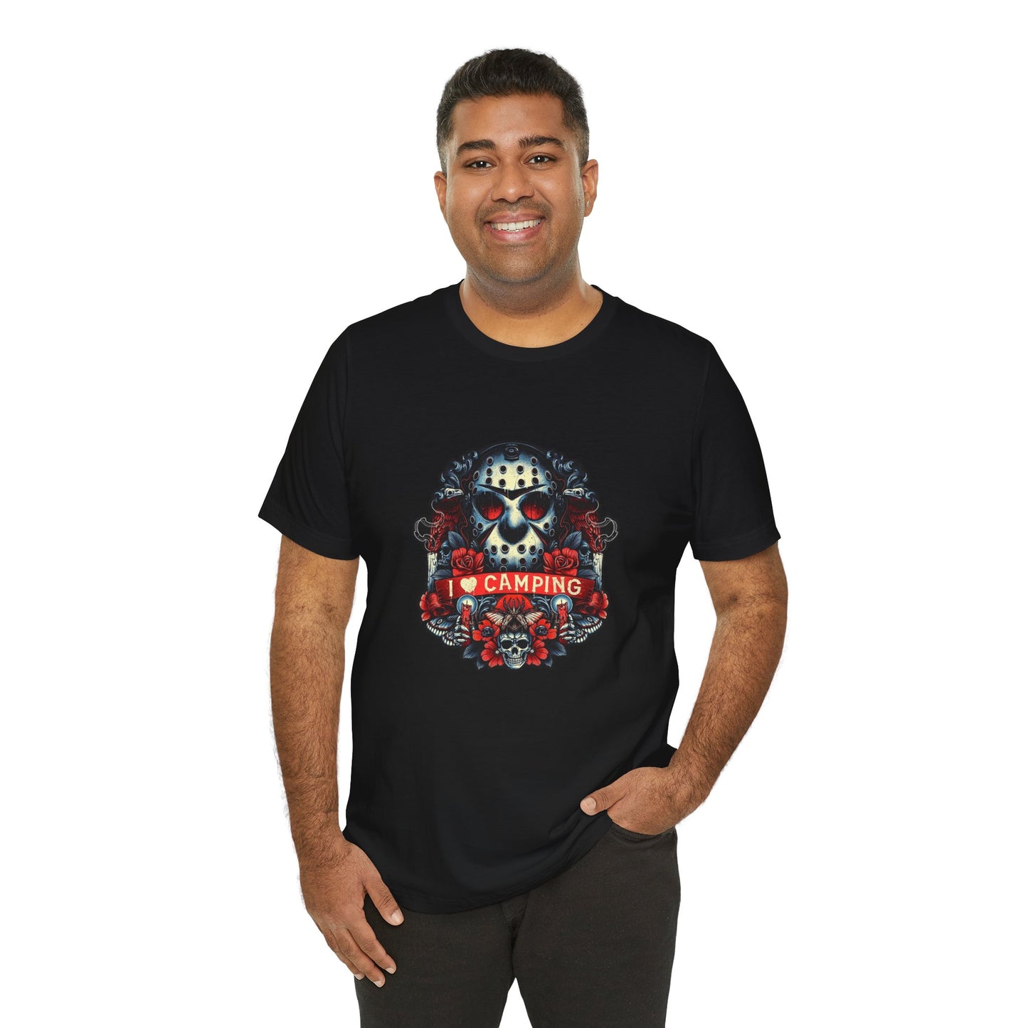 I Love Camping, Halloween T-Shirt, Jersey Short Sleeve Tee