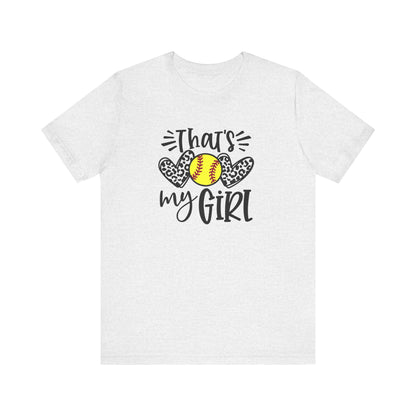 That's My Girl SoftBall Jersey Short Sleeve Tee