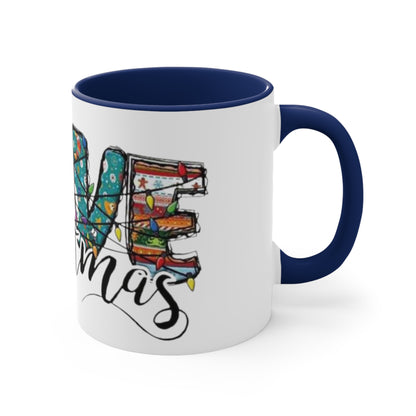 Live Christmas, Accent Coffee Mug, 11oz